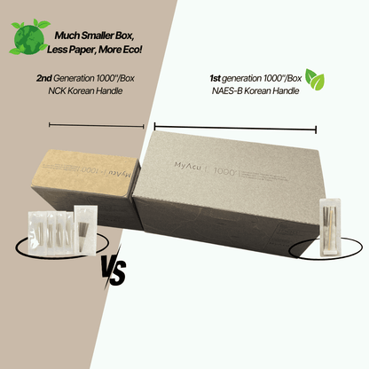 MyAcu Eco-Moxa Guide Tube Acupuncture Needles, Bulk 1000 Needle Per Box | NCK Type - Herbprime