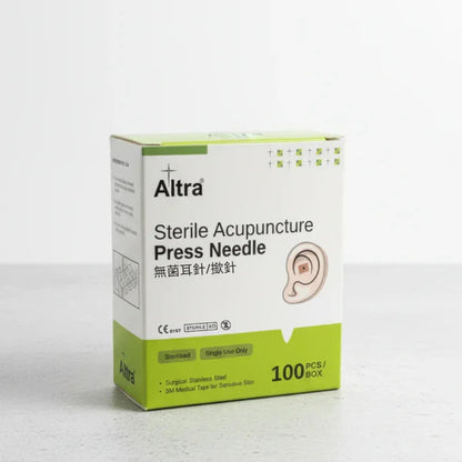 Altra Pre-taped press tacks on plastic carrier, Press Needle, Acupuncture, ear/NADA

