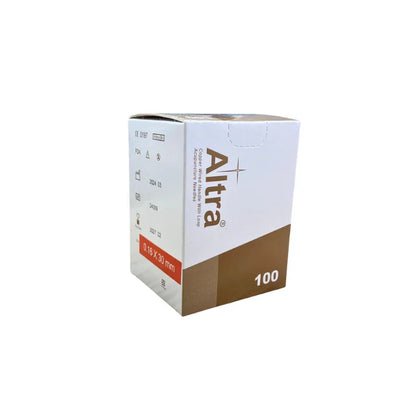 Altra® Stainless Steel Needles With Loop, With Individual Guide Tube, 100pcs per box - Herbprime
