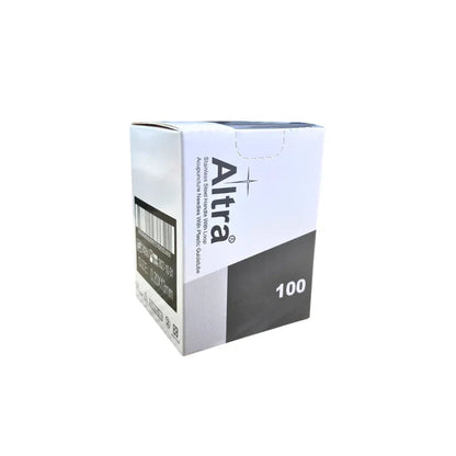 Altra® Stainless Steel Needles With Loop, With Individual Guide Tube, 100pcs per box - Herbprime