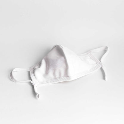 Cloth Washable Facemask with Nanofiber Filter - White - Herbprime