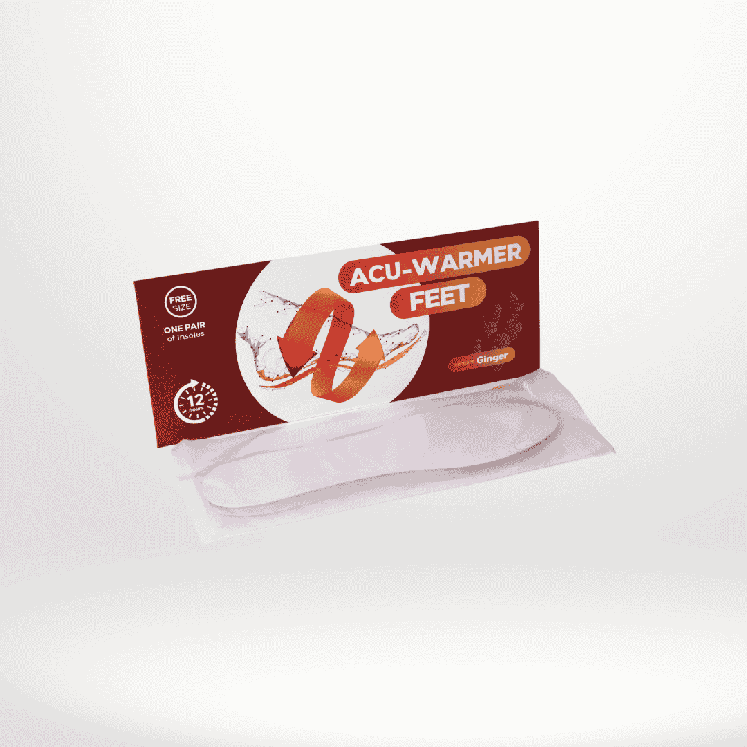 Ginger Insole Feet Acu-Warmer - One Pair Insoles - Herbprime