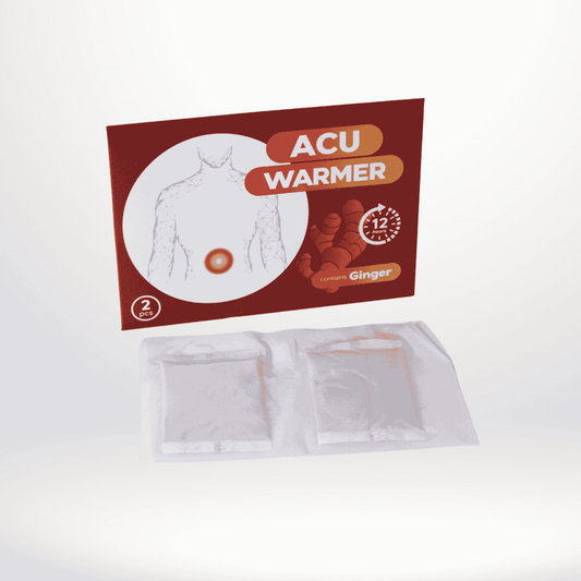 Ginger Acu-Warmer | Herbal Warming Therapy | Pain Relief and Menstrual Cramps Relief | 2pcs/pack - Herbprime