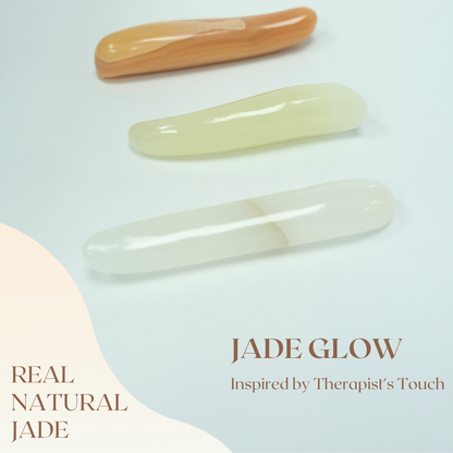 Jade Thumb| Real NATURAL Jade Stone Gua Sha | "Thumb-Inspired Harmony"| - Herbprime