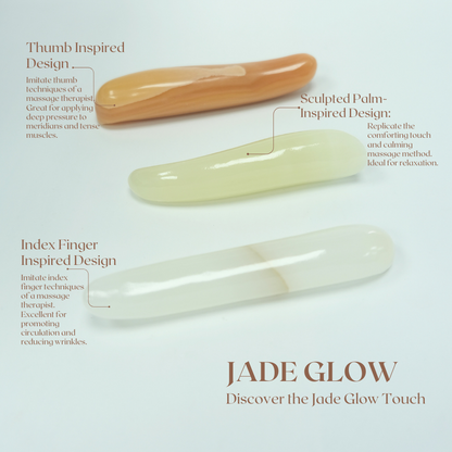 Jade Thumb| Real NATURAL Jade Stone Gua Sha | "Thumb-Inspired Harmony"| - Herbprime