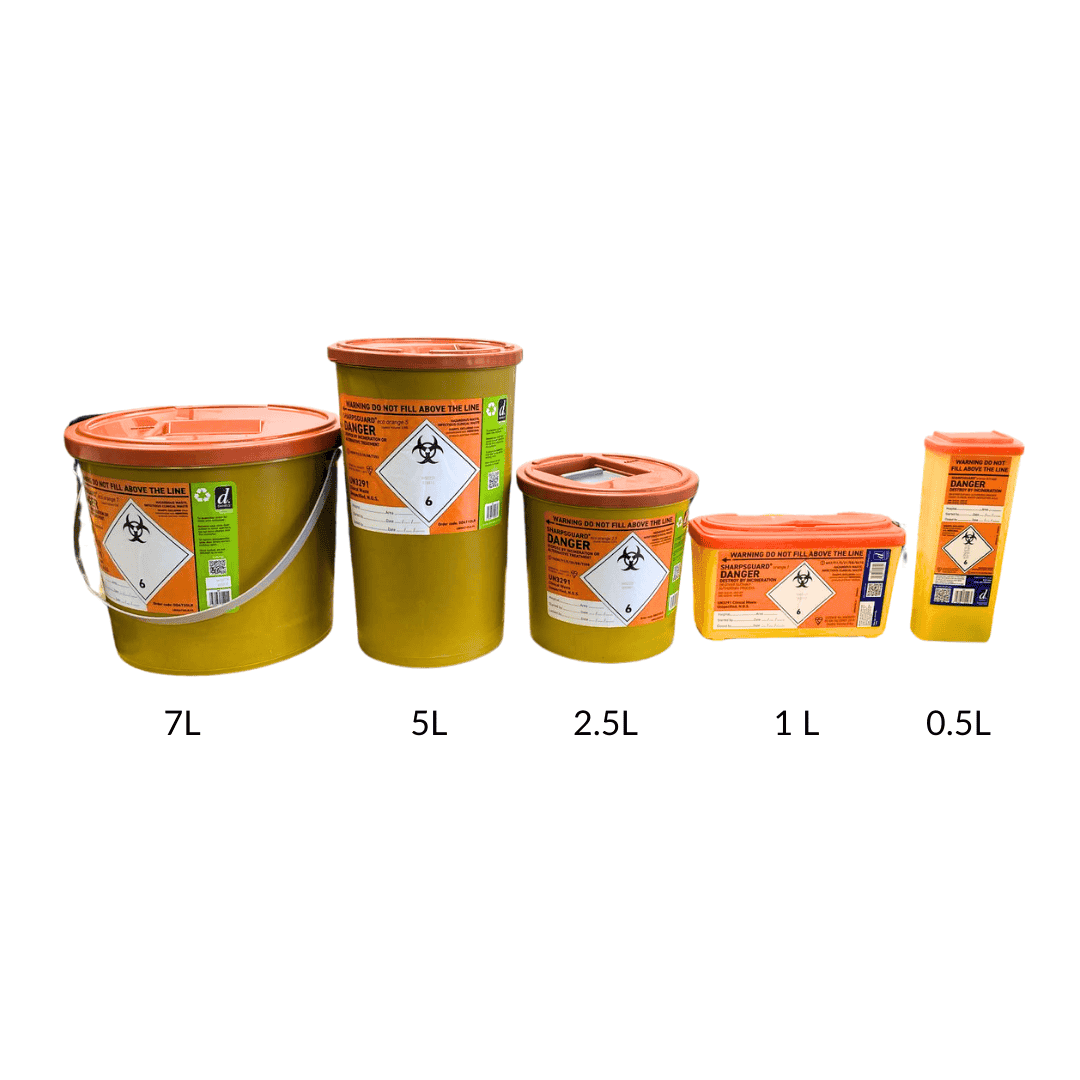 7 Litre Sharps Bin - Herbprime