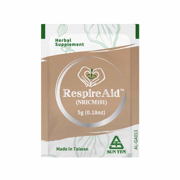 Sun Ten RespireAid TM (NRICM101) 順天堂清冠一號 | 10 Powerful Herbal Ingredients | Lung Support & Breathing｜Lung Cleanse and Detox| 5g x 20 sachets - Herbprime