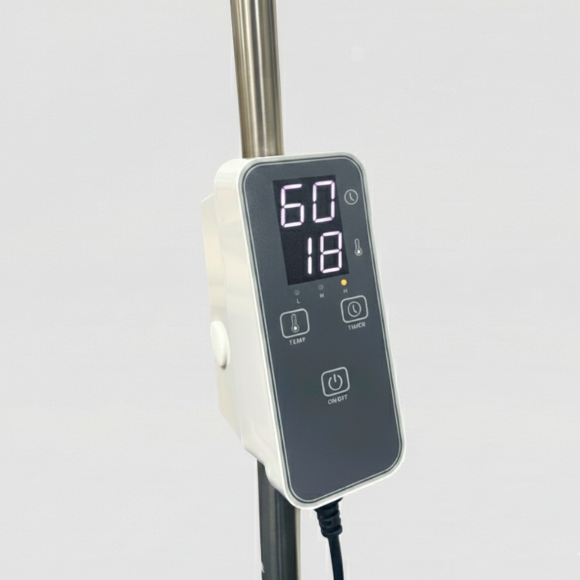 Digital Touch_panel with a gray display on a white background