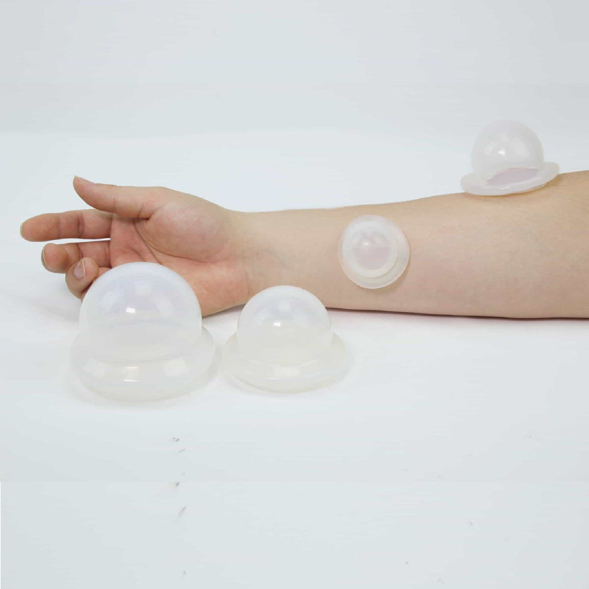 Silicon Cupping Jars (1 set - 4 jars) -Travel Set - Herbprime
